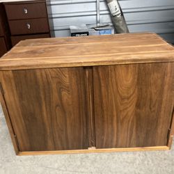 Wooden Cabinet W/sliding Shelf 