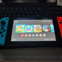 Nintendo Switch V1 (XAW1009) w/ Installed Animal Crossing & more