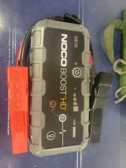 NOCO Boost HD battery jump start