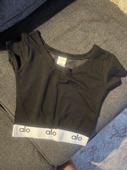 Black Activewear Set (Top & Pants) – Size Small