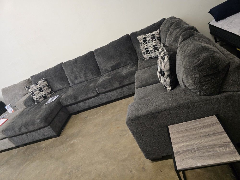 Large Grey Sectional New