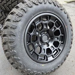 18” TRD Style 5x150 Wheels rims M/T tires Toyota Tundra Sequoia