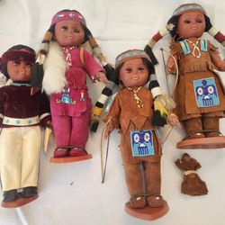 Vintage Handmade Native American Doll