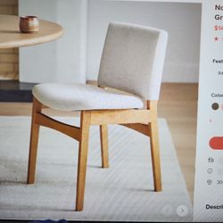 4 Nosh Dining Chairs Oak Ratibe Green