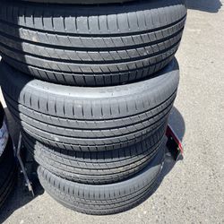 225/45R17 SET OF 4 TIRES WITH INSTALLATION AND BALANCING AND FREE ALIGNMENT 