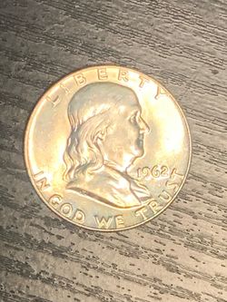 1962 proof Franklin Silver Half Dollar Coin