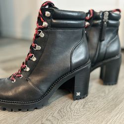 Sam Eldelman Red Lace Boot