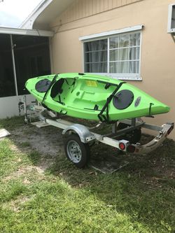 Dual purpose jetski/kayak/canoe trailer