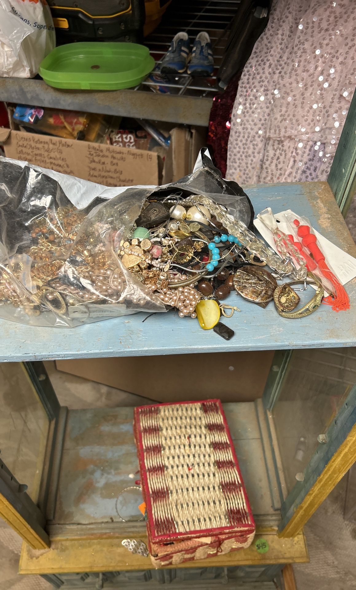 Big bag of broken jewelry