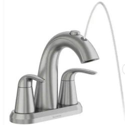Fountain Bathroom Faucet In Brushed Nickel