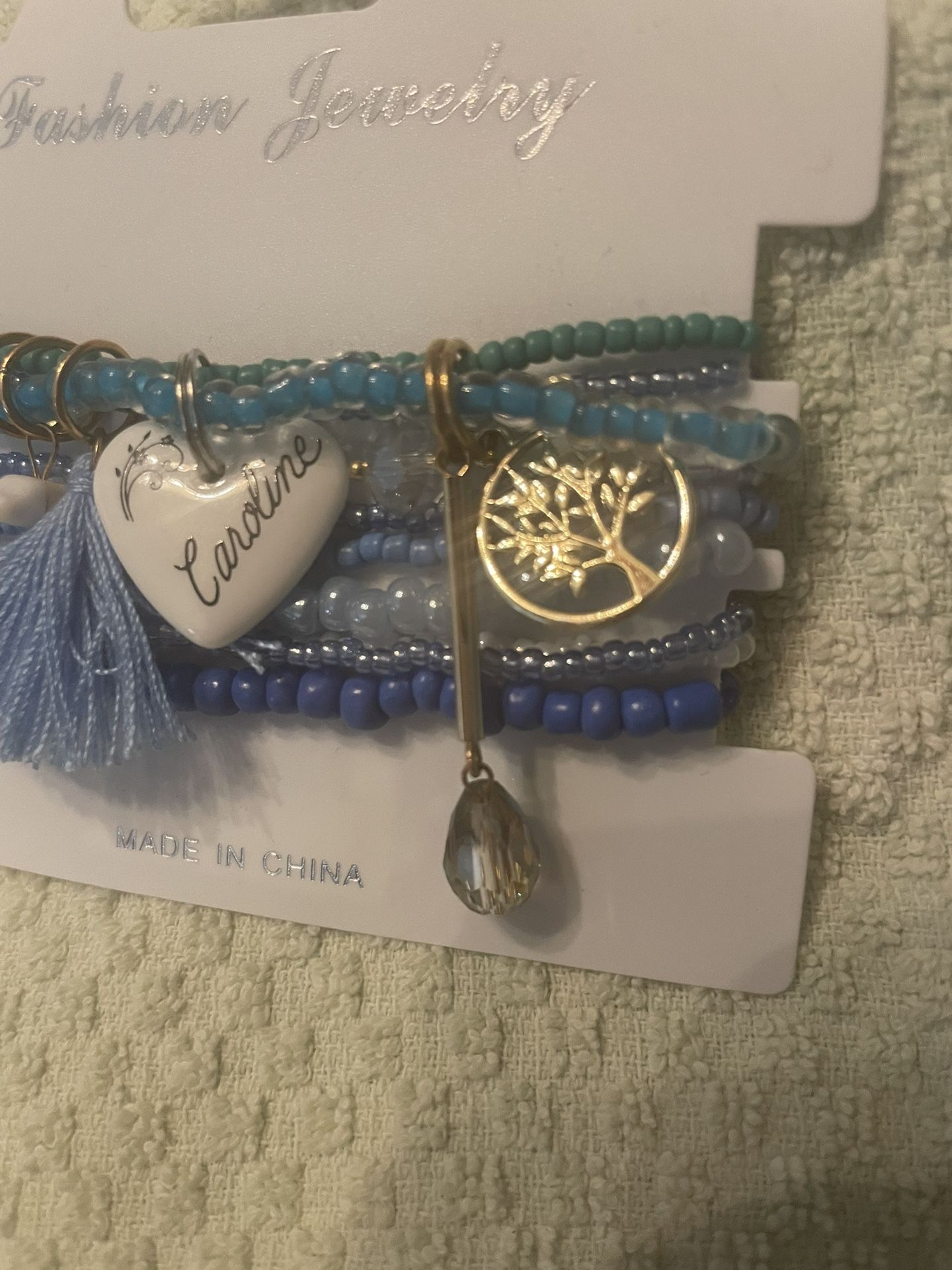 Personalized Beaded Bracelet Caroline