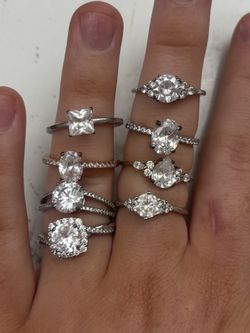 Lab Grown CZ Women’s Size 7 Rings