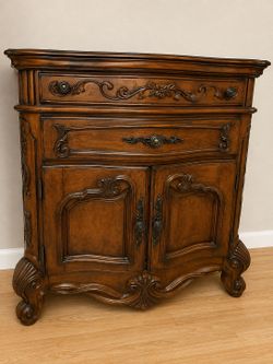 Luxury Solid Wood Nightstands - AICO Michael Amini Cortina Collection - Set of 2- Must Go