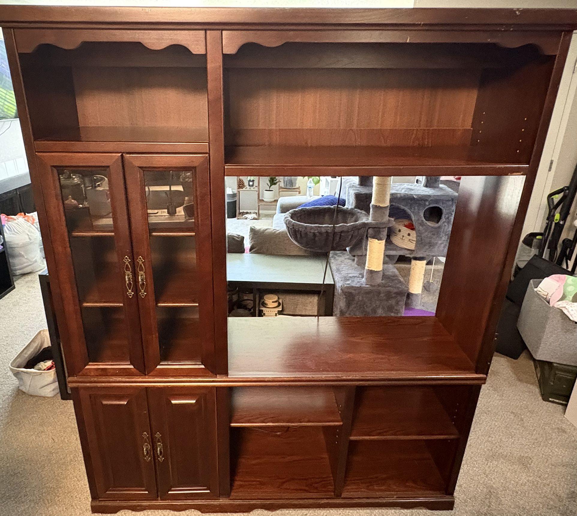 Dark Wood Entertainment Center