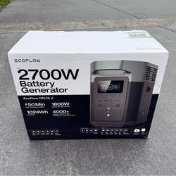 EcoFlow 1024Wh DELTA 2 1800 -Watts Portable Power Station $799 plus tax at lowes