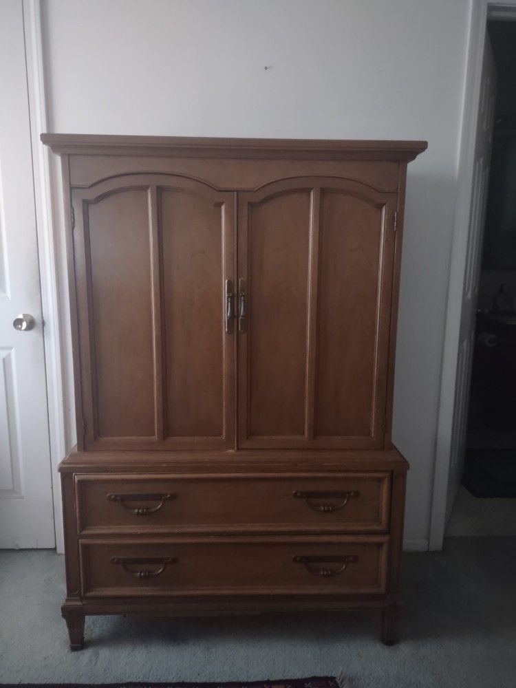 Mid-century Modern Armoire Dresser.