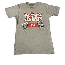 Dash Sz M Men Graphic Tee Gray Short Sleeve