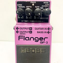 Boss Flanger BF-3 Electric Guitar Pedal Purple