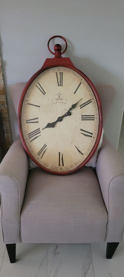 Large Oval Wall  Clock