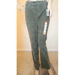 St. John's Bay Secretly Slender Bootcut Corduroy Jeans in Sage Moore Green S 4