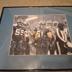 #51 Lofa Tutupu & #55 Darryl Tapp Seattle Seahawks Signed Picture
