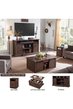 3 piece farmhouse table set