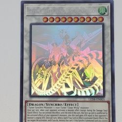 Yugioh Crystal Clear Wing Synchro Dragon LED8-EN005 Ghost Rare 1st Edition