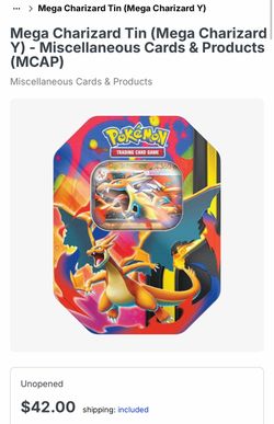 Pokémon Charizard tin
