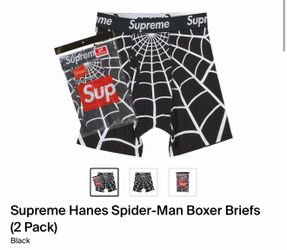 Supreme x spider man boxer briefs