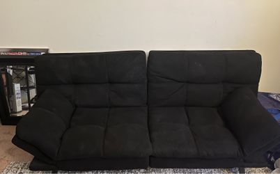 Clik Clak black futon sofa/ bed