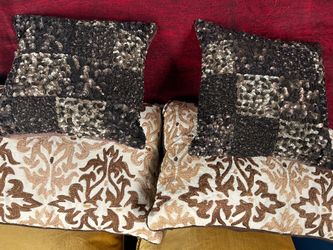 A varieties of cushions, from Pier One store, and Canada.