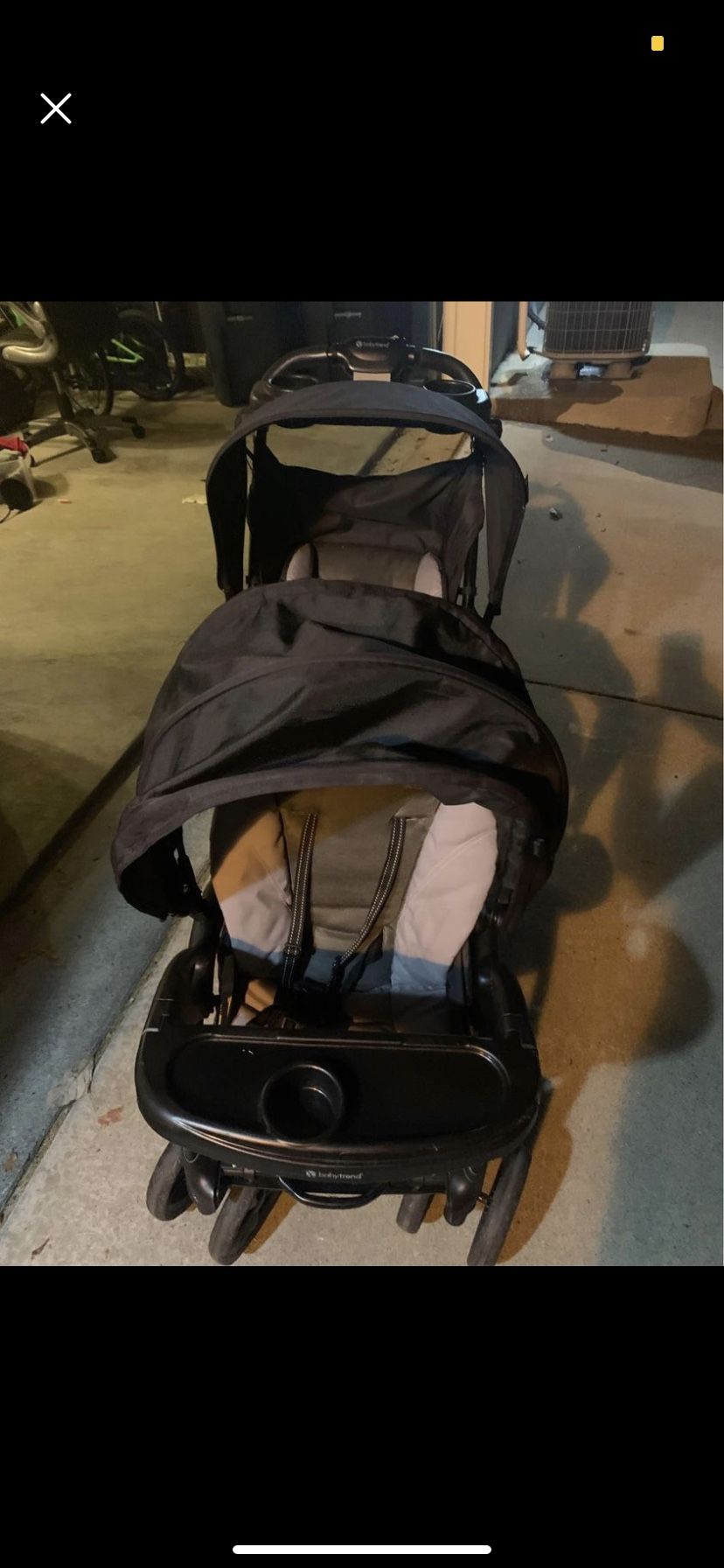 Used Double Stroller - Front And back 