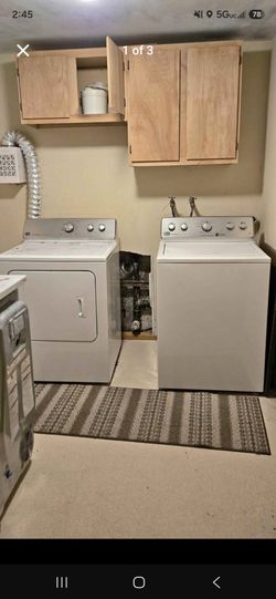 Washer and dryer