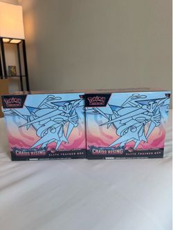 x2 Pokemon Chaos Rising Pokemon Center ETB Elite Trainer Box IN HAND