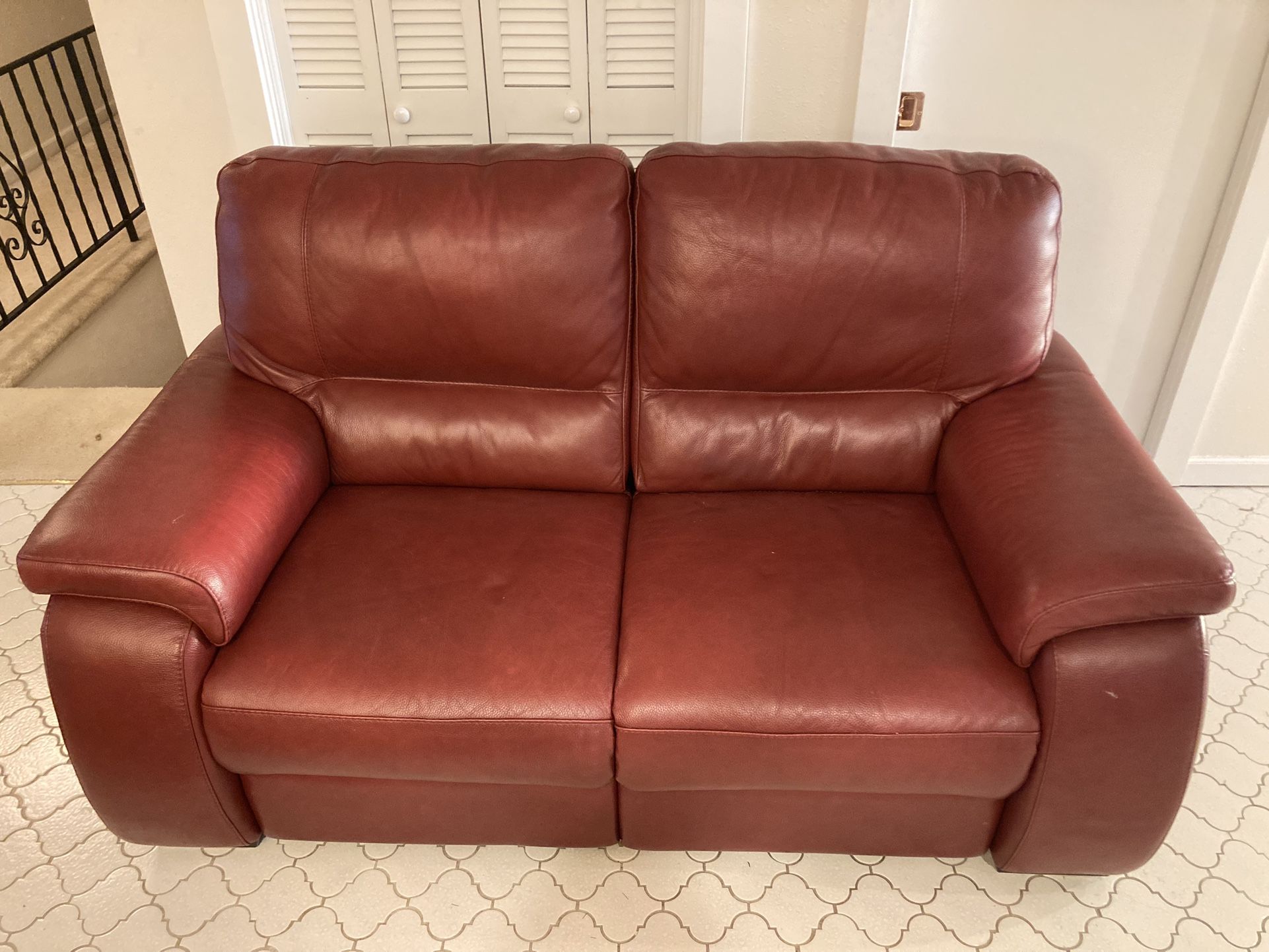 Leather Recliner Couch