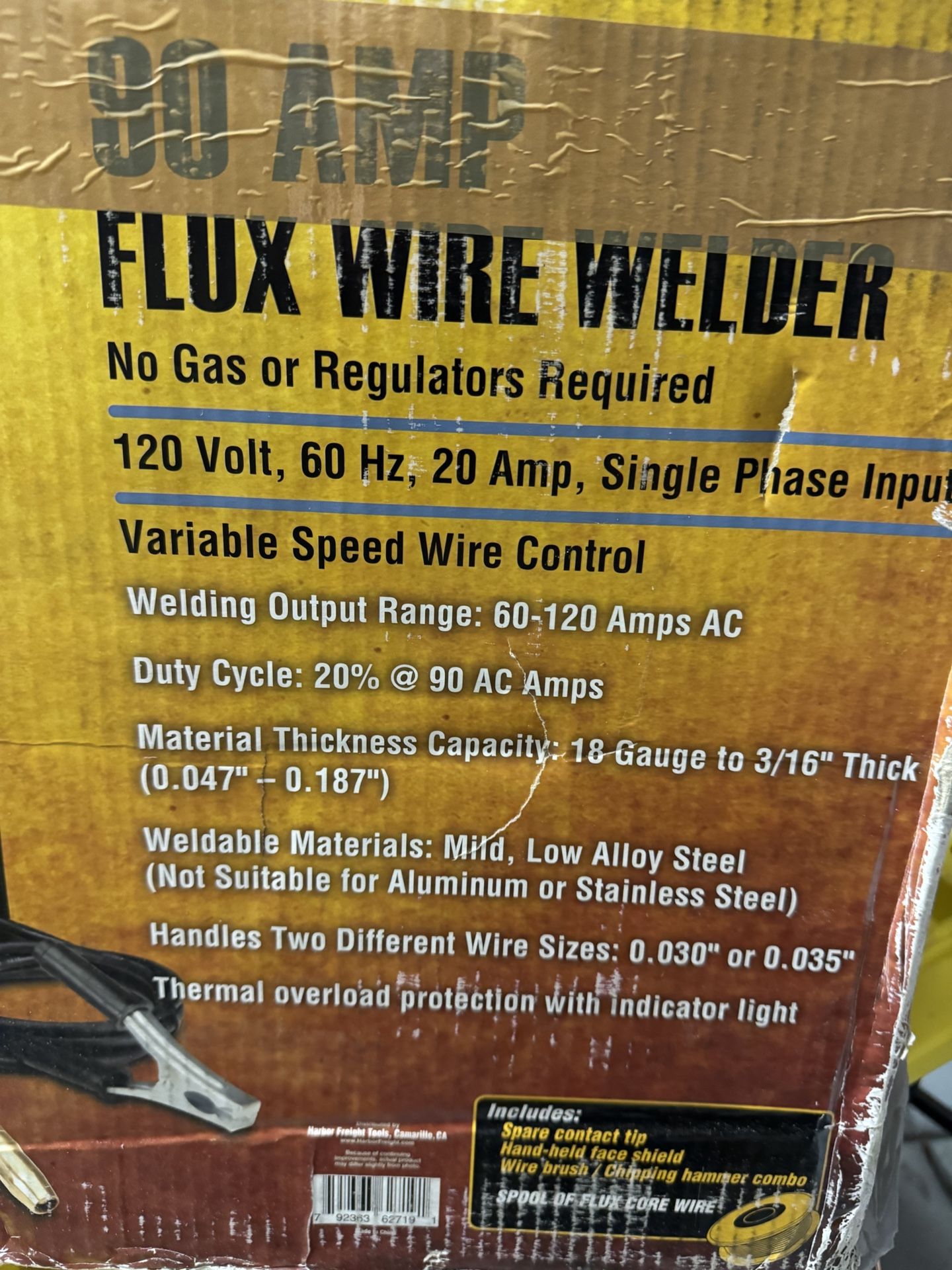 Welder 90 AMP Flux wire NEW NEVER USED