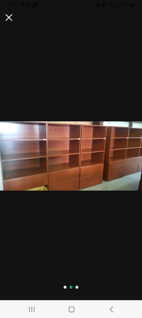 BOOKSHELVES WITH DRAWERS FOR SALE!!!!....EACH 