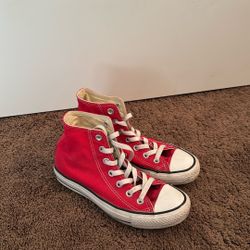 Red High top Converse