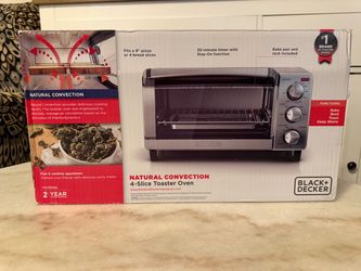 BLACK+DECKER 4-Slice Toaster Oven – New