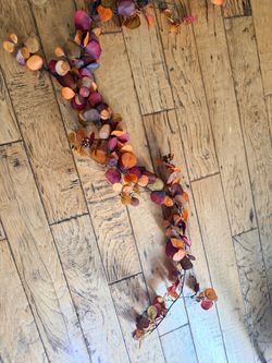 Artificial Fall Eucalyptus Leaf Garland x 2