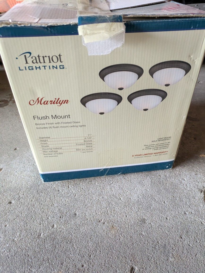 Patriot Lighting Marilyn Flush Mount $30