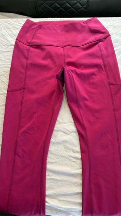 Pink High-Waist Leggings with Side Pockets