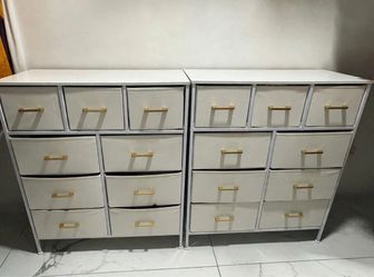 white 8 drawer  dresser /storage