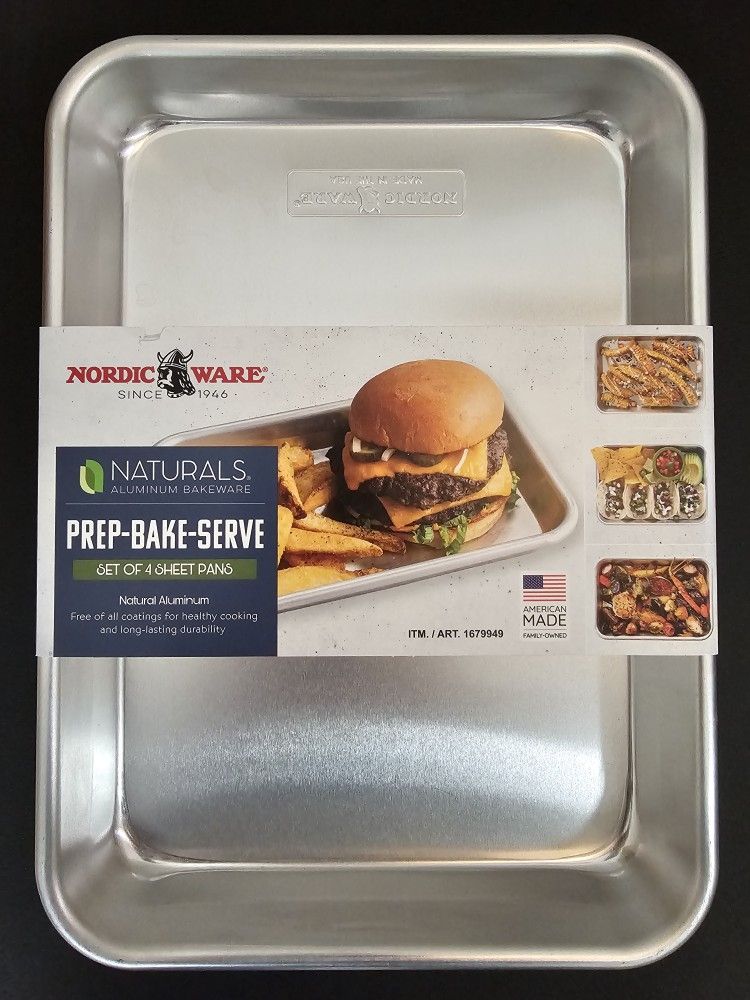 Nordic Ware Naturals Prep-Bake-Serve 4pc Sheet Pans