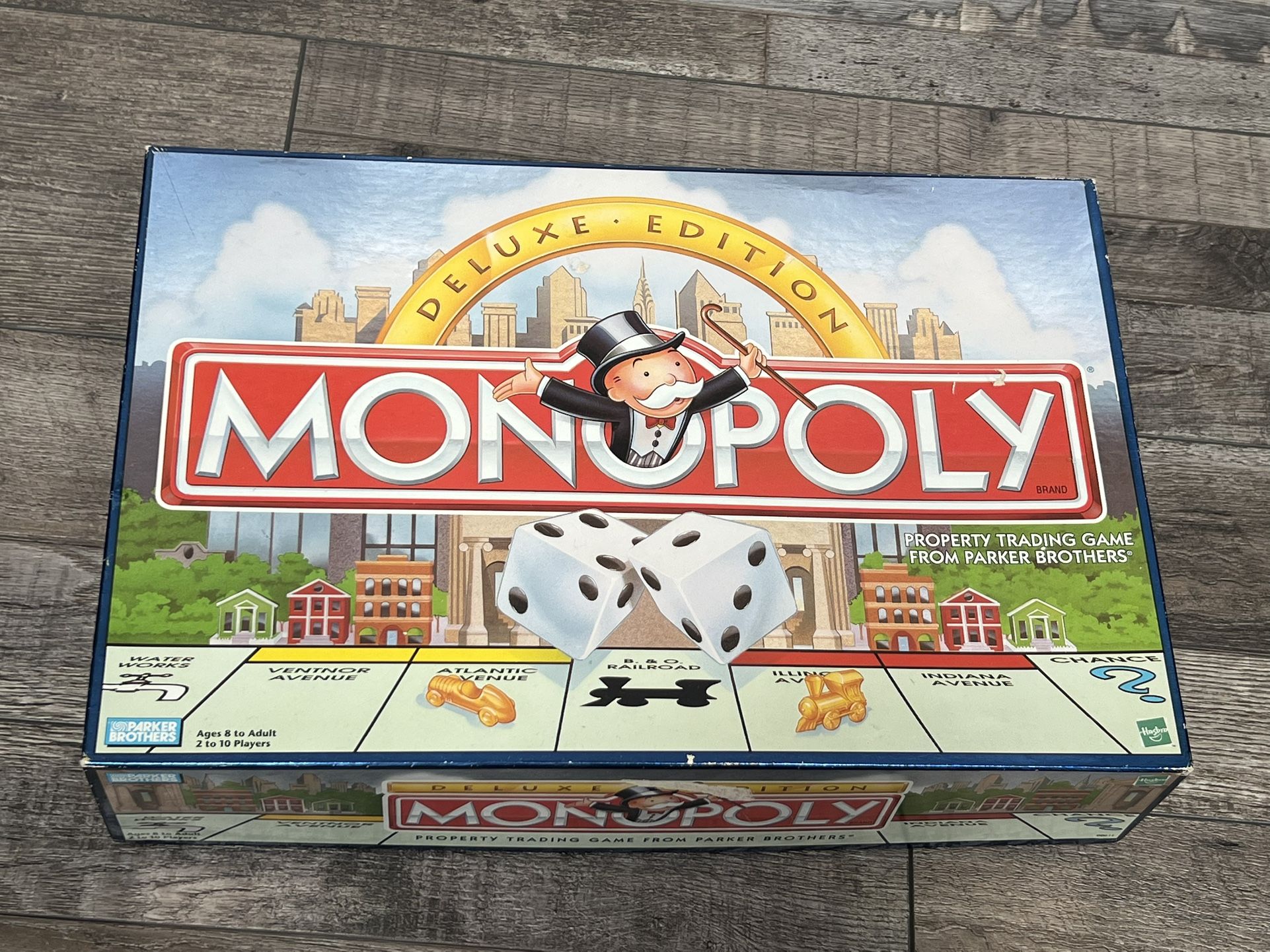 Monopoly Deluxe Edition Board Game by Parker Brothers – Complete Set!