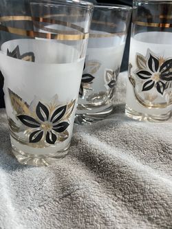 MCM devalbor Black/gold Glass Bar Set