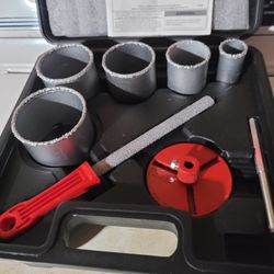 9pc Carbide Grit Hole Saw Set 