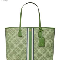 Tory Burch Gemini Link Tote Green