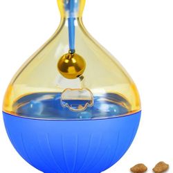Dog food dispenser Pet Cat slow feeder Toy Blue