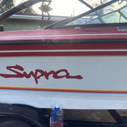 1988 SUPRA  OPEN BOW Wake board boat